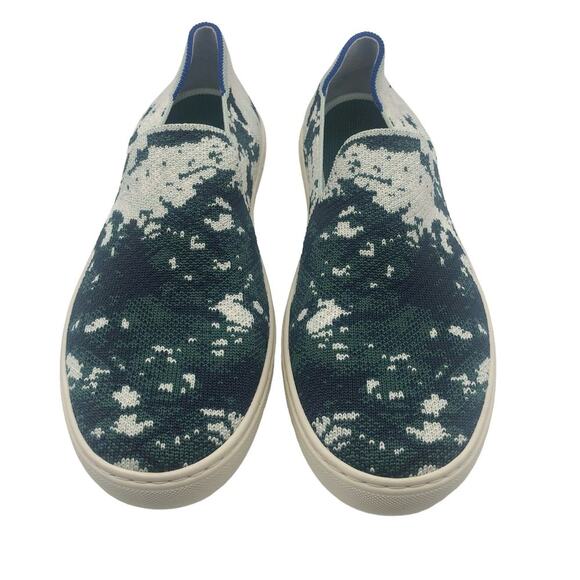 Rothy's The Sneakers in Shibori Sea Green Retired Women’s Size 8.5 - Picture 3 of 10